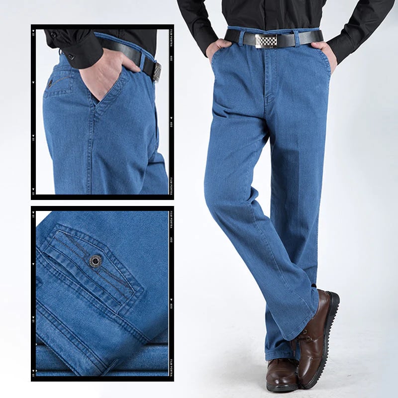 đ„Hot Sales - 50% AVSLAGđ„Herrejeans med hĂžy midje og rett snitt