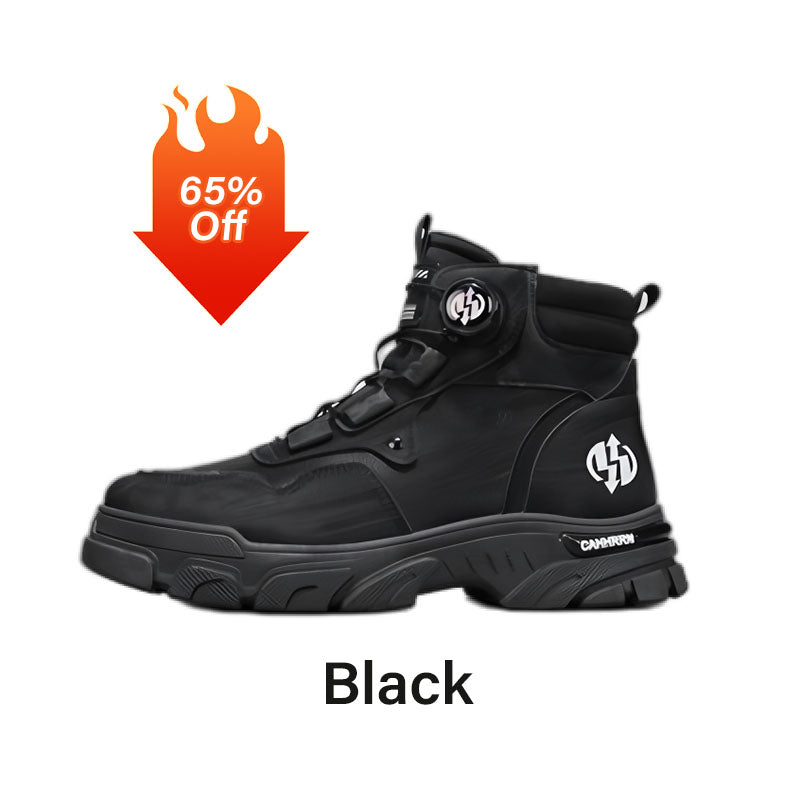 🔥49 % RABATT🔥 Utendørs arbeidssko med svingbar spenne for menn 🔄👞 – Vanntett 💦, sklisikker 🚶♂️, komfortabel, pustende 🌬️