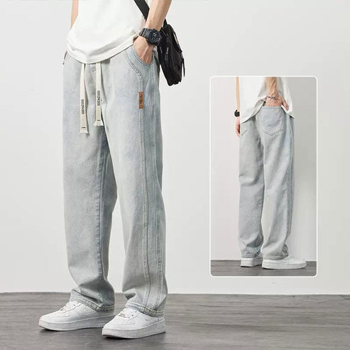 💥VARMT SALG 50 % AVSLAG🎁Herenloose rette jeans