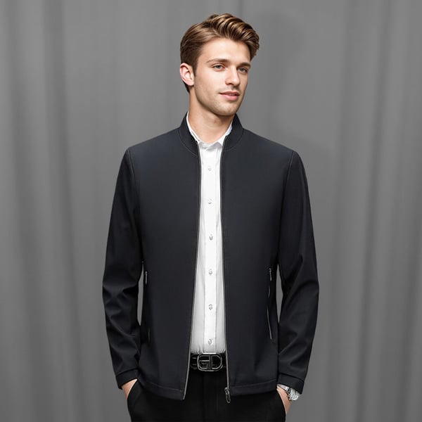✨ Sesongsalg med 50 % rabatt✨ Casual jakke med glidelås og ståkrage for men