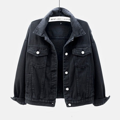🔥Women's Basic Button Down Denim Jacket