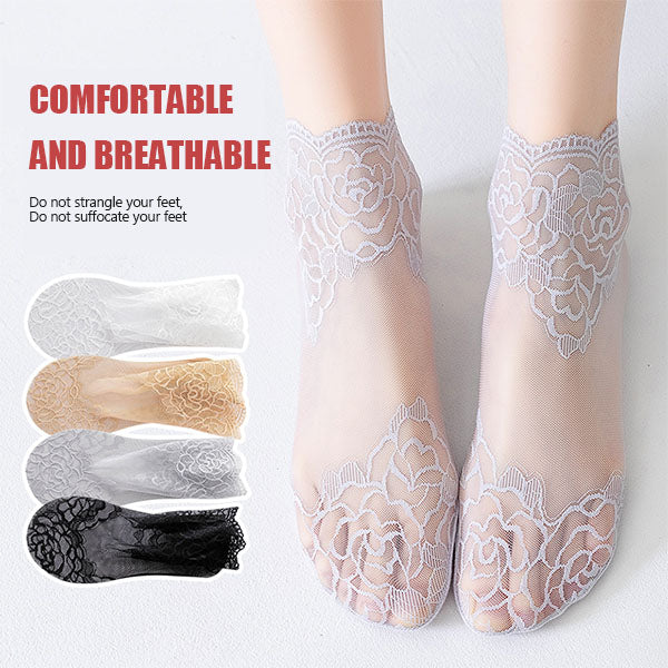 đŻđFashion Lace-sokker for kvinner (5 par)