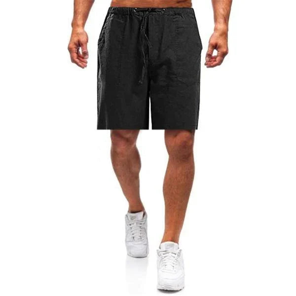 (🎁2025 Heftig nyttårssalg🎁)Løse avslappede shorts i lin for menn