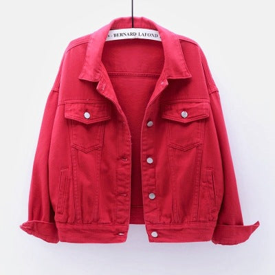 🔥Women's Basic Button Down Denim Jacket