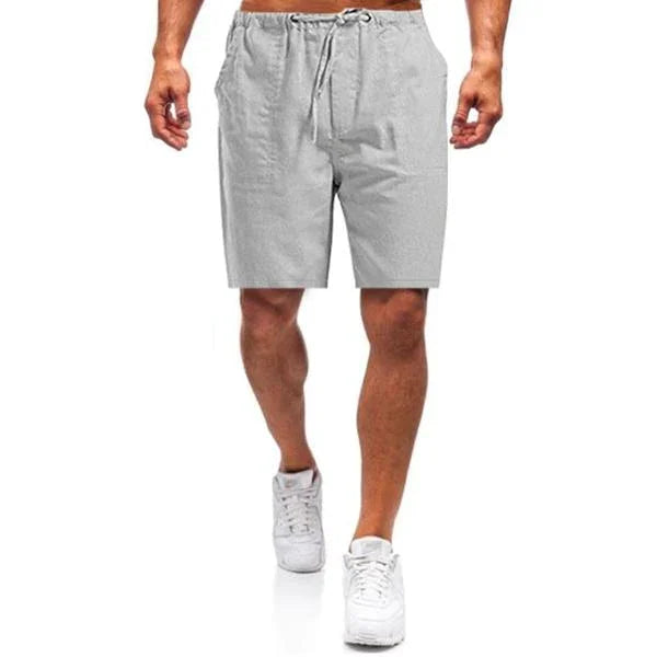 (🎁2025 Heftig nyttårssalg🎁)Løse avslappede shorts i lin for menn