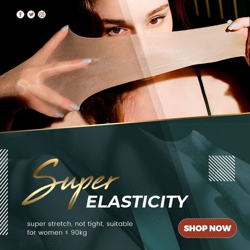 🎁Kjøp 1 gratis 1⏳Plus Size Pearlescent Silk Stockings strømpebukser