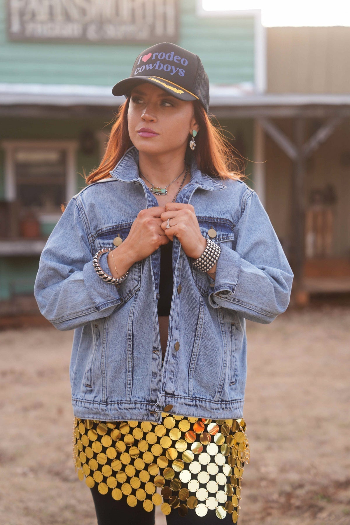 🔥Women's Basic Button Down Denim Jacket