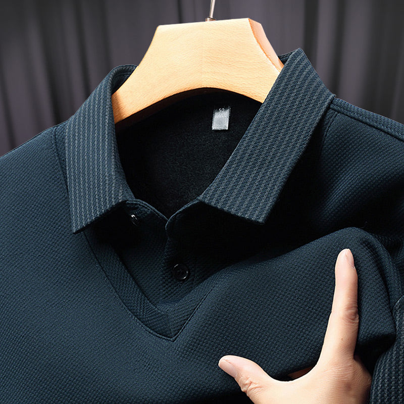 Kjøp 2 gratis frakt🔥Striped Lapel False Two Piece Shirt