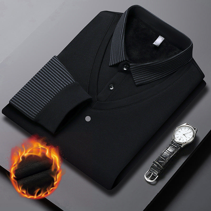 Kjøp 2 gratis frakt🔥Striped Lapel False Two Piece Shirt