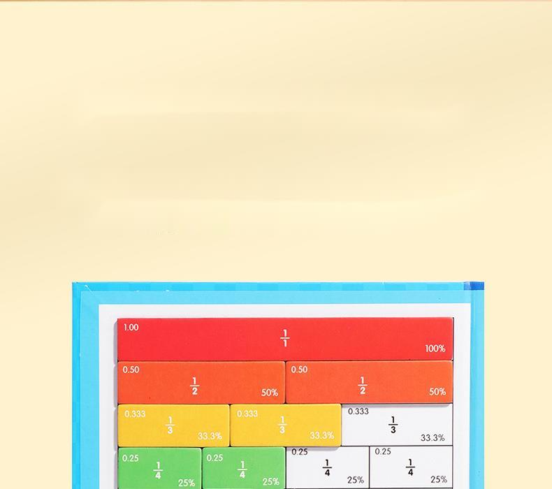 🔥Siste dag salg 50% rabatt🏅Montessori magnetisk bokbrøkpuslespill