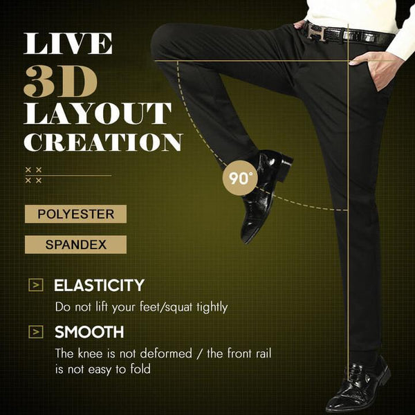 Vinter Varmt Salg Beste Gave 50% Rabatt👖Klassisk Herrebukse med Høy Stretch