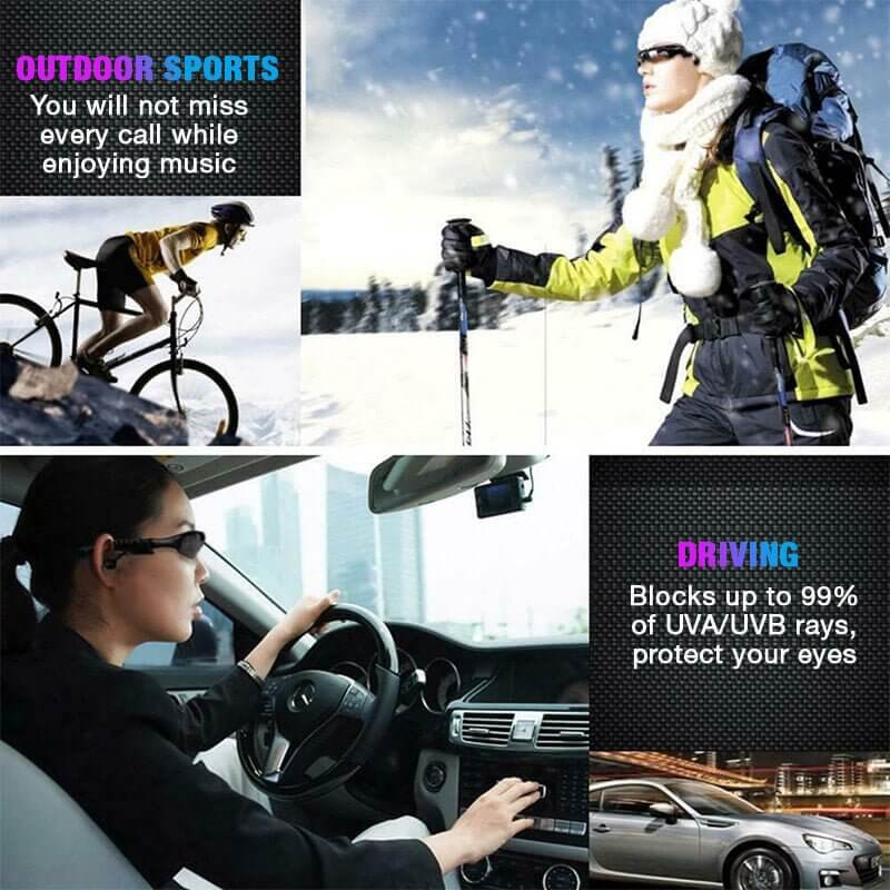 đ„Dagens begrensede tid 50% avslagđ„Polariserte trĂ„dlĂžse Bluetooth-sportsbriller