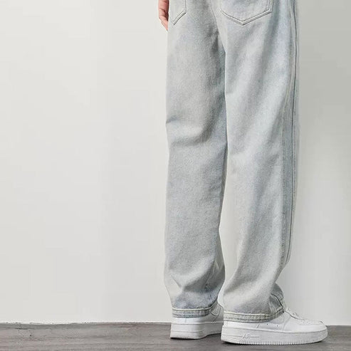 💥VARMT SALG 50 % AVSLAG🎁Herenloose rette jeans