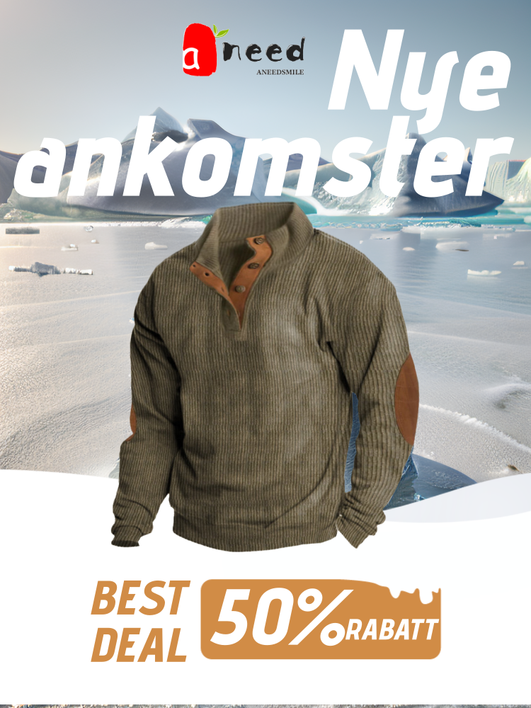 🔥Kjøp 2 og få gratis frakt🔥 Langermet skjorte med ståkrage for menn