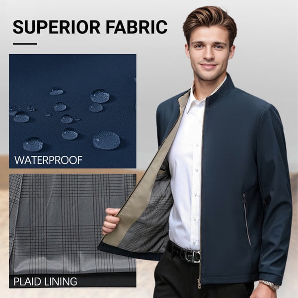 ✨ Sesongsalg med 50 % rabatt✨ Casual jakke med glidelås og ståkrage for men