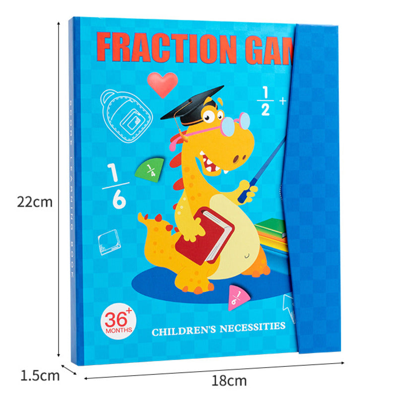 🔥Siste dag salg 50% rabatt🏅Montessori magnetisk bokbrøkpuslespill