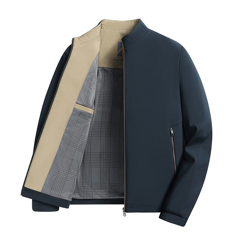 ✨ Sesongsalg med 50 % rabatt✨ Casual jakke med glidelås og ståkrage for men