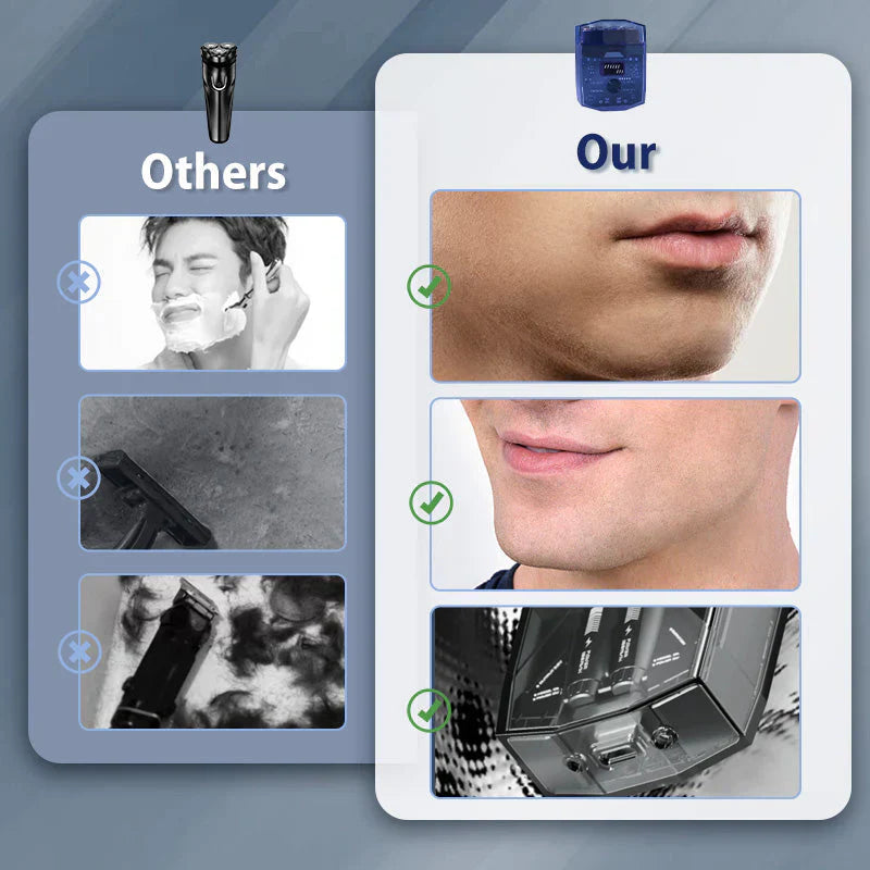 đ„Transparent mini elektrisk barbermaskin med lite stĂžyđ„