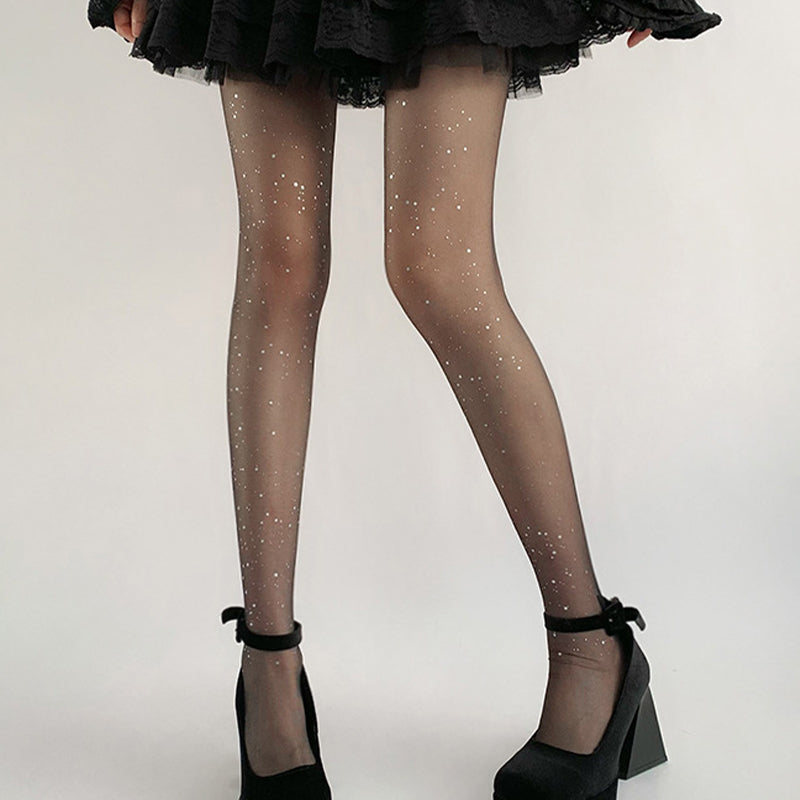 🎀2025 Varmt salg - 70 % rabatt🎀Damesmode Sexy glitter paillettenkousen