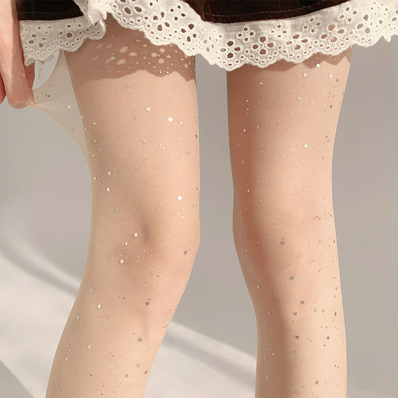 🎀2025 Varmt salg - 70 % rabatt🎀Damesmode Sexy glitter paillettenkousen