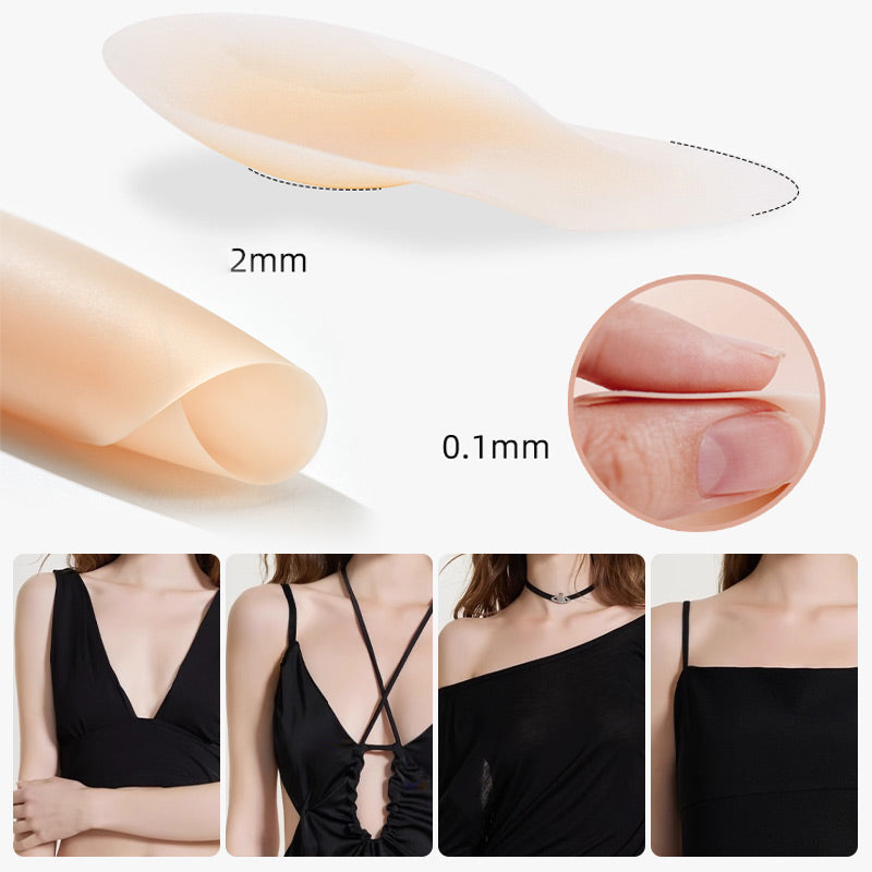 Usynlige pads for brystløft