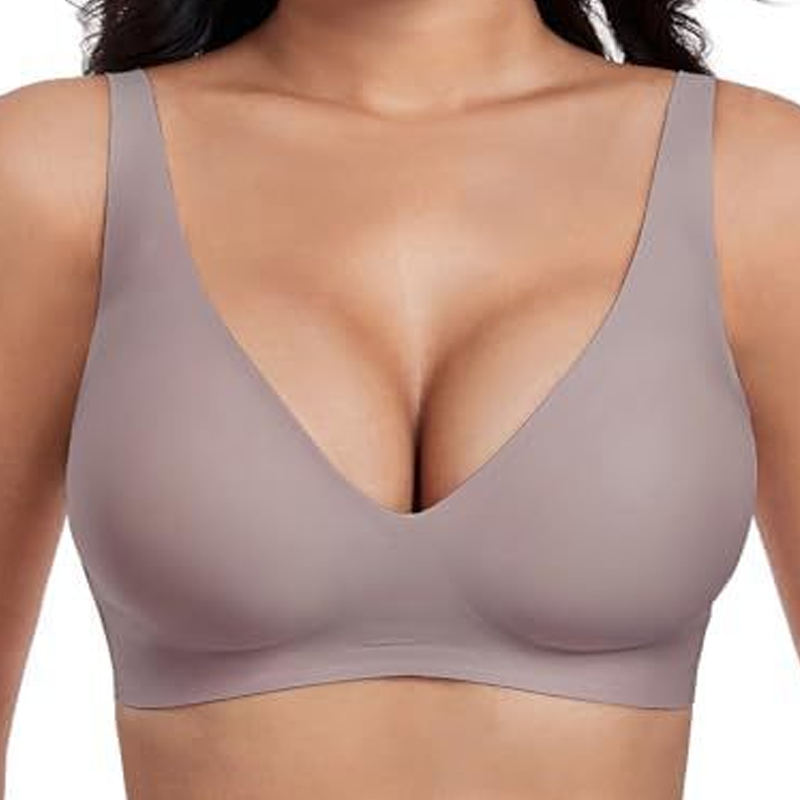 Dyp V-innstikk Push-up Wirefree Sømløs BH