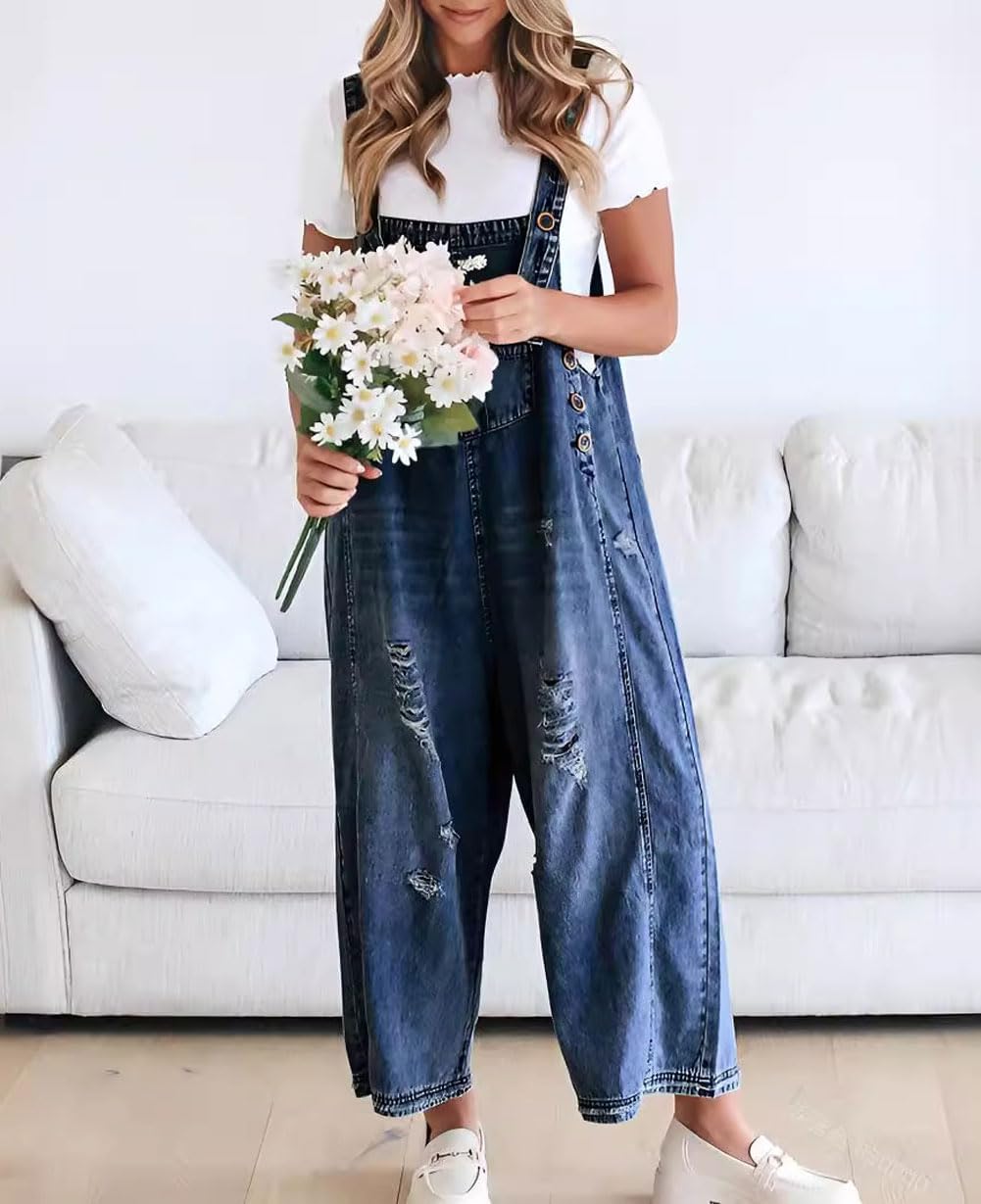 đ„FĂ„ 50 % rabatt i en begrenset periode đ SĂžt, uformell jumpsuit med knapper