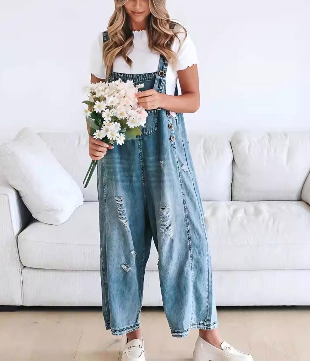 đ„FĂ„ 50 % rabatt i en begrenset periode đ SĂžt, uformell jumpsuit med knapper