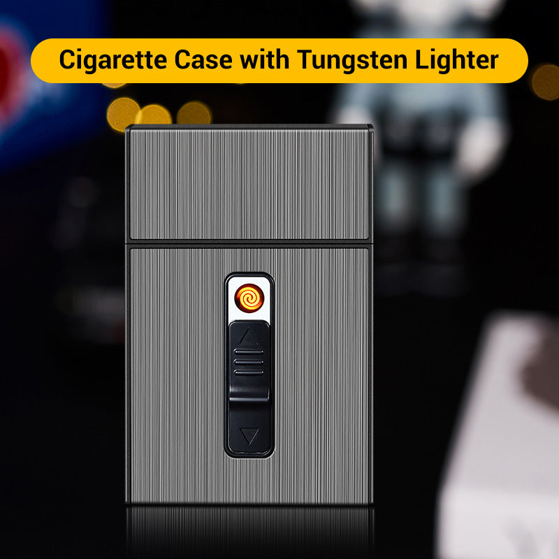 ⏳ Tidsbegrenset spesialtilbud✨Sigarettveske med lighter
