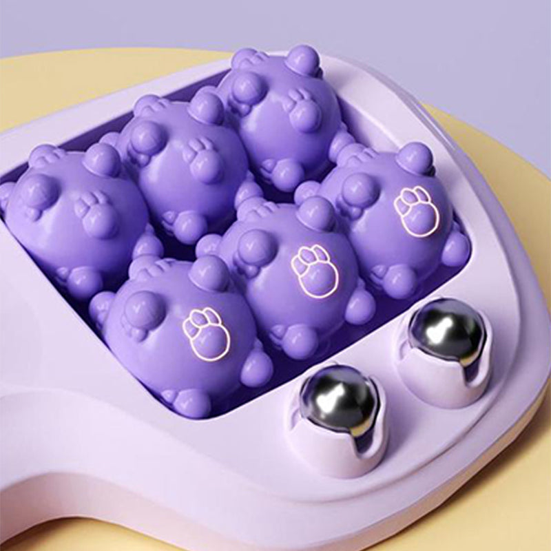 💜Bærbar dobbel fot massasje rull💜