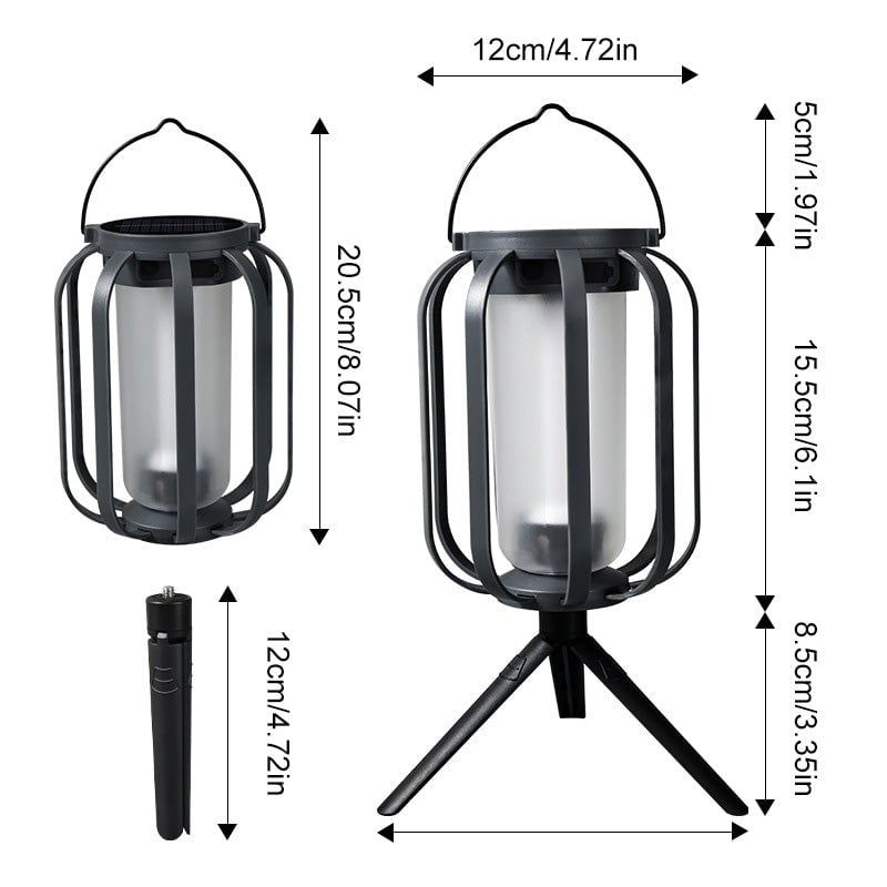 🔥Solar Lantern Outdoor Light med 4 moduser
