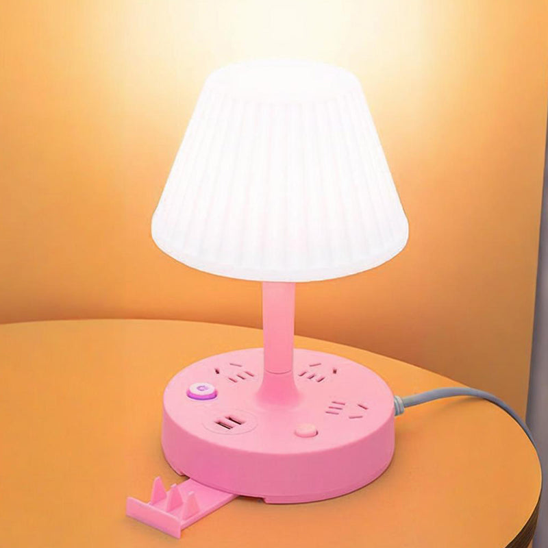 đ„Hot Saleđ„Bordlampe med USB-port og stikkontakt