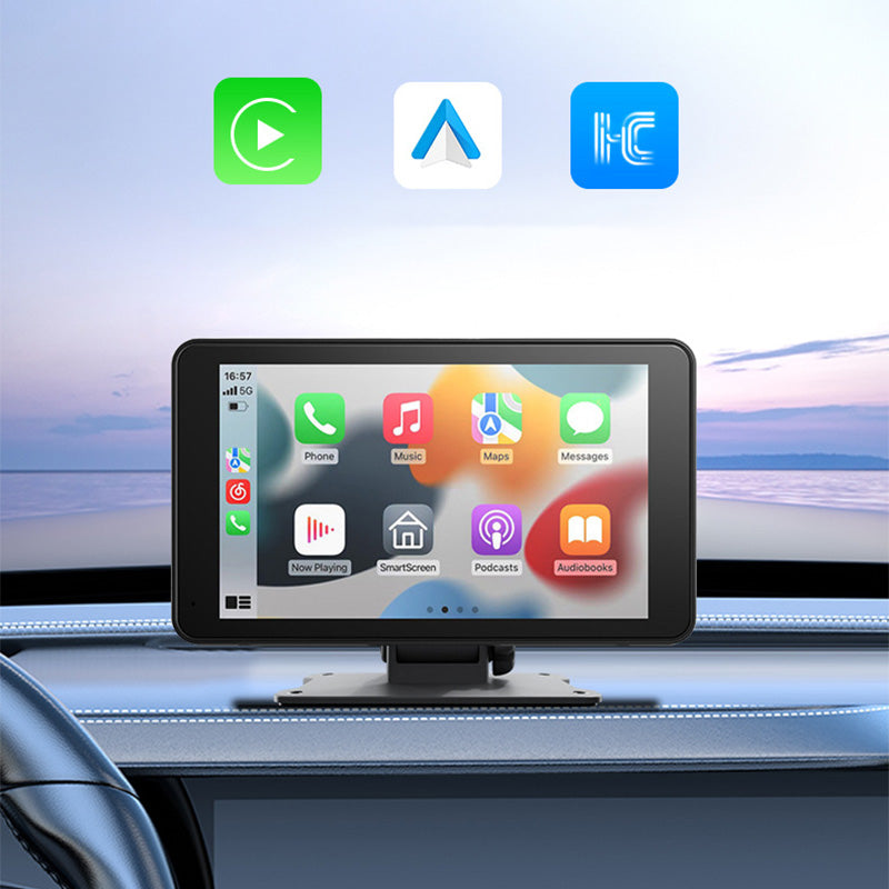 2025 Nyeste bærbare CarPlay-skjerm | Bredt kompatibelt underholdningssystem for flere enheter i bilen