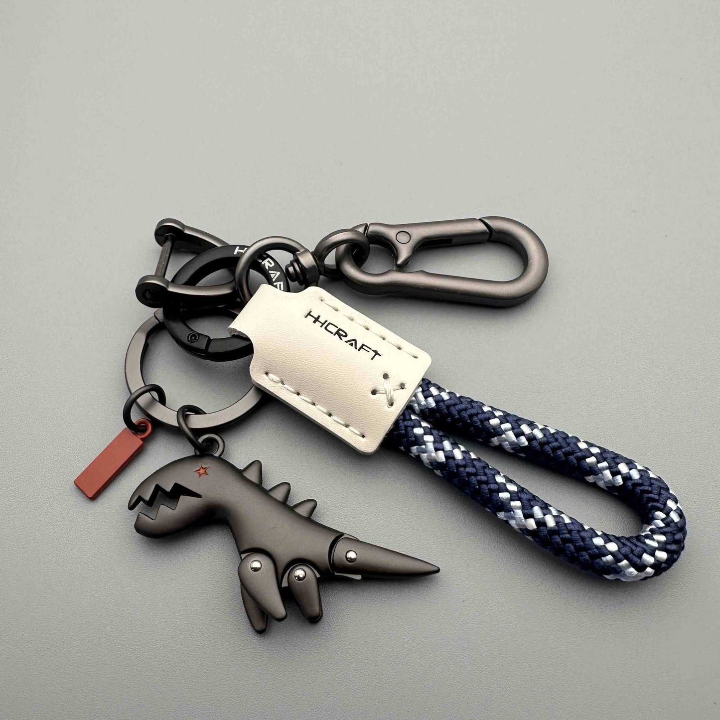 Aluminum Alloy Dinosaur Charm Paired with a Hand-woven Bracelet-đ„Second Item at 40% OFF