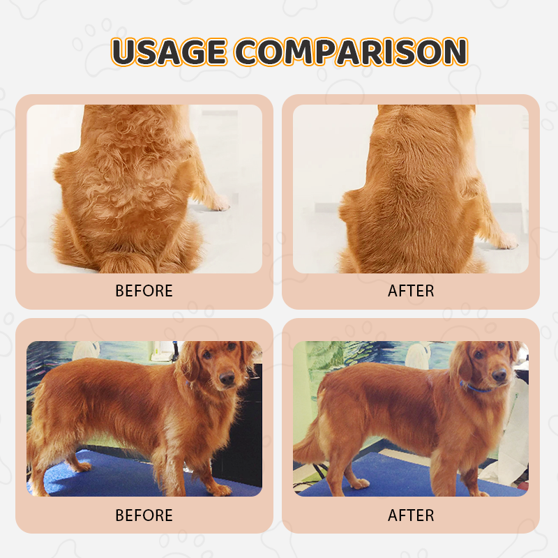 3-i-1 dyrespray og pleiekam