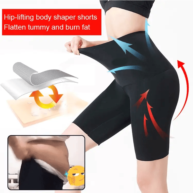 🔥Kjøp 1 Få 1 gratis✨Høy midje magekontroll Body Shaping Shorts✨