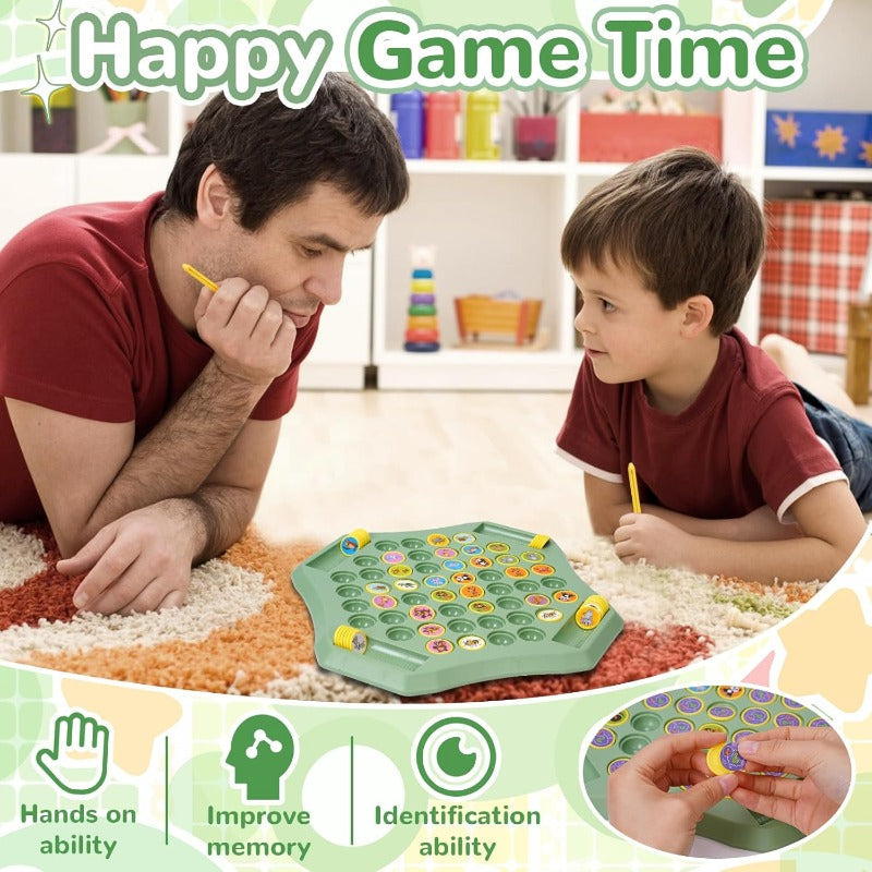 🎁SISTE DAGS KAMPANJE 50 % RABATT!!⏰Flip-Match brettspill for barn – DIY Flip Chess Board for barn