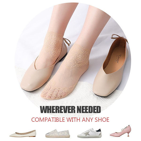 💯💕Fashion Lace-sokker for kvinner (5 par)