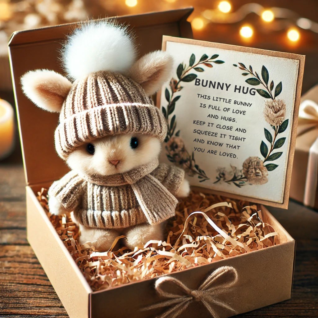 🔥Ukentlig spesialsalg🐇Håndlaget Mini kaninklem søt påskegave🎁