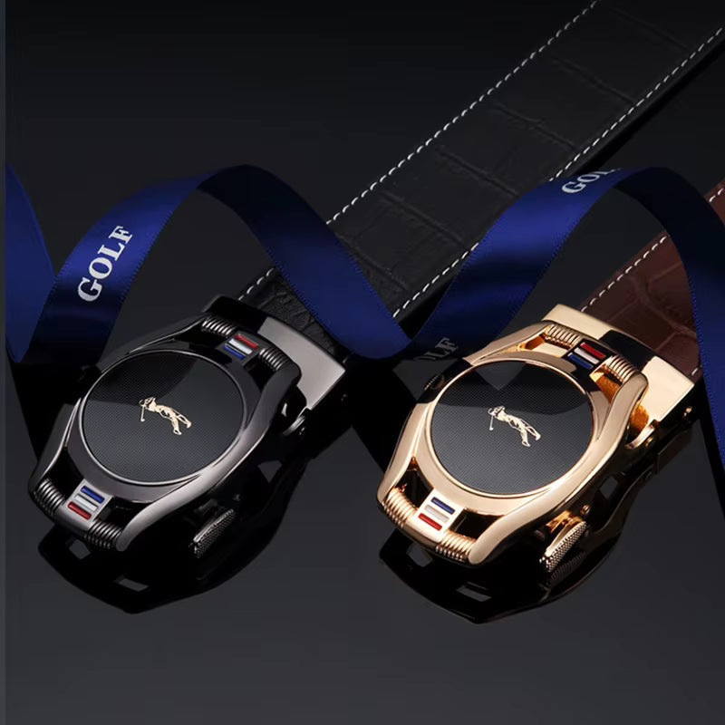 OEM-designet belter i svart skinn fra ku Løsebelter til fritidsbruk Mykt skinnbelte til forretningsbruk for kvinner og menn