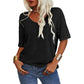 💖2025 Summer Hot Sale 50% OFF👚Ensfarget V-hals-T-skjorte for kvinner