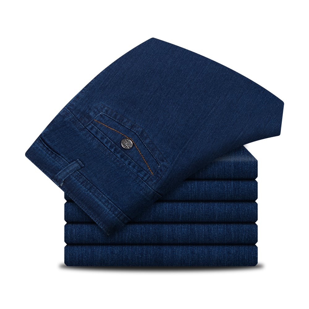 🔥Hot Sales - 50% AVSLAG🔥Herrejeans med høy midje og rett snitt