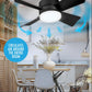 ⏳מבצע יום אחרון: 49% הנחה🔥 מאוורר תקרה עם תאורת LED SmartBreez™ 40W – 20.5 אינץ', שקט במיוחד עם שלט רחוק 🎯 | E27 + מתאם B22 חינם 🔌 | לחדר שינה 😴, מטבח 👩‍🍳 ומוסך 🛠️ – מוכן לשימוש בבריטניה!