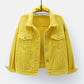 🔥Women's Basic Button Down Denim Jacket