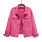🔥Women's Basic Button Down Denim Jacket