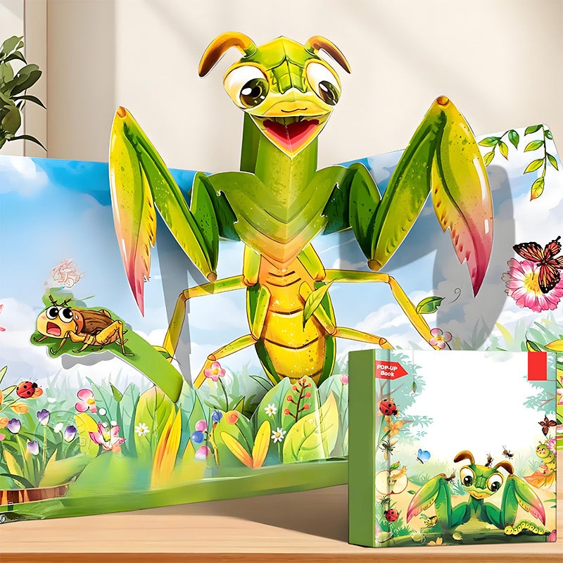 ✨【3D-pop-up-bok med dyr for barn – interaktivt og viktig for tidlig læring】