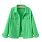 🔥Women's Basic Button Down Denim Jacket