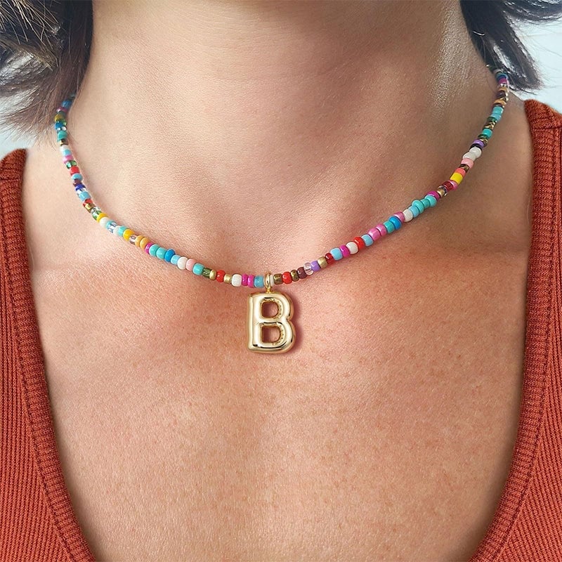 🌈 Bokstavperlekjede for kvinner🔤A-Z