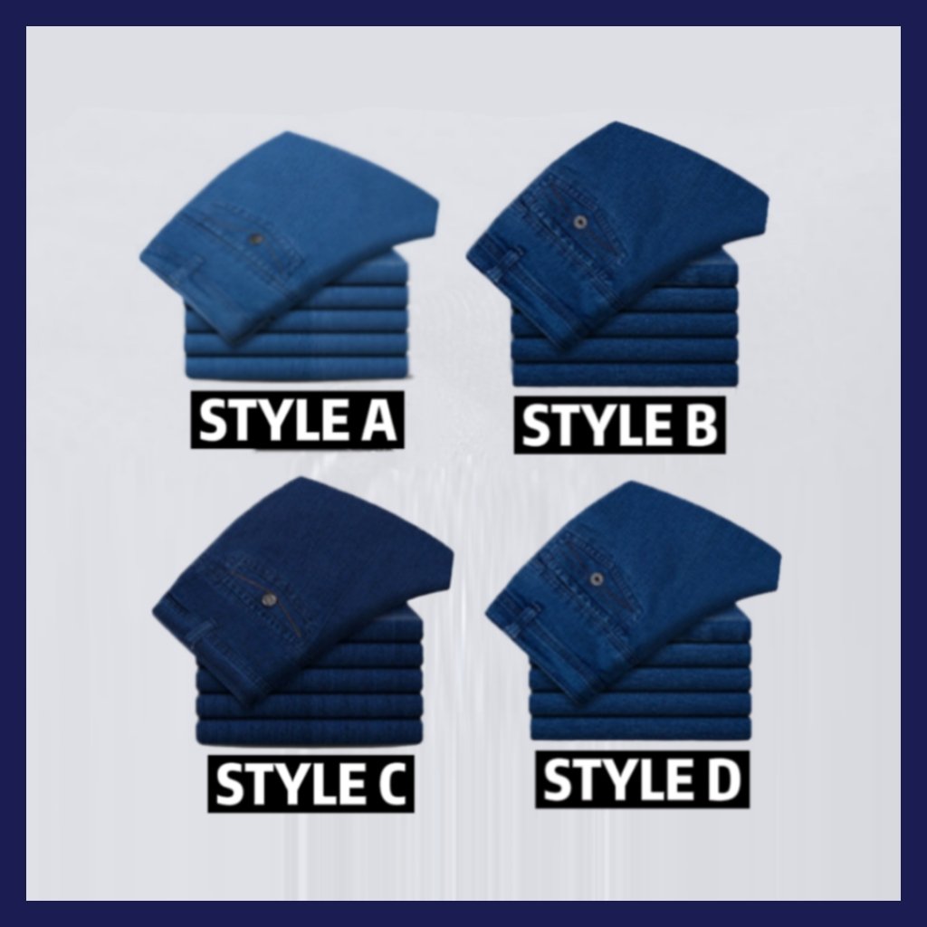 🔥Hot Sales - 50% AVSLAG🔥Herrejeans med høy midje og rett snitt