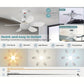 ⏳מבצע יום אחרון: 49% הנחה🔥 מאוורר תקרה עם תאורת LED SmartBreez™ 40W – 20.5 אינץ', שקט במיוחד עם שלט רחוק 🎯 | E27 + מתאם B22 חינם 🔌 | לחדר שינה 😴, מטבח 👩‍🍳 ומוסך 🛠️ – מוכן לשימוש בבריטניה!